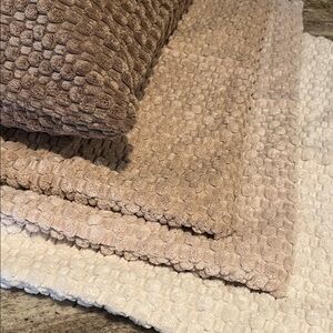 Textured Throw Pillow Covers in Neutral Tones, set of four NWOT